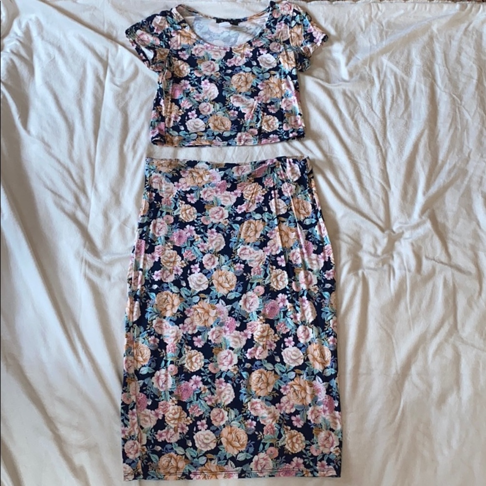 Floral two piece set